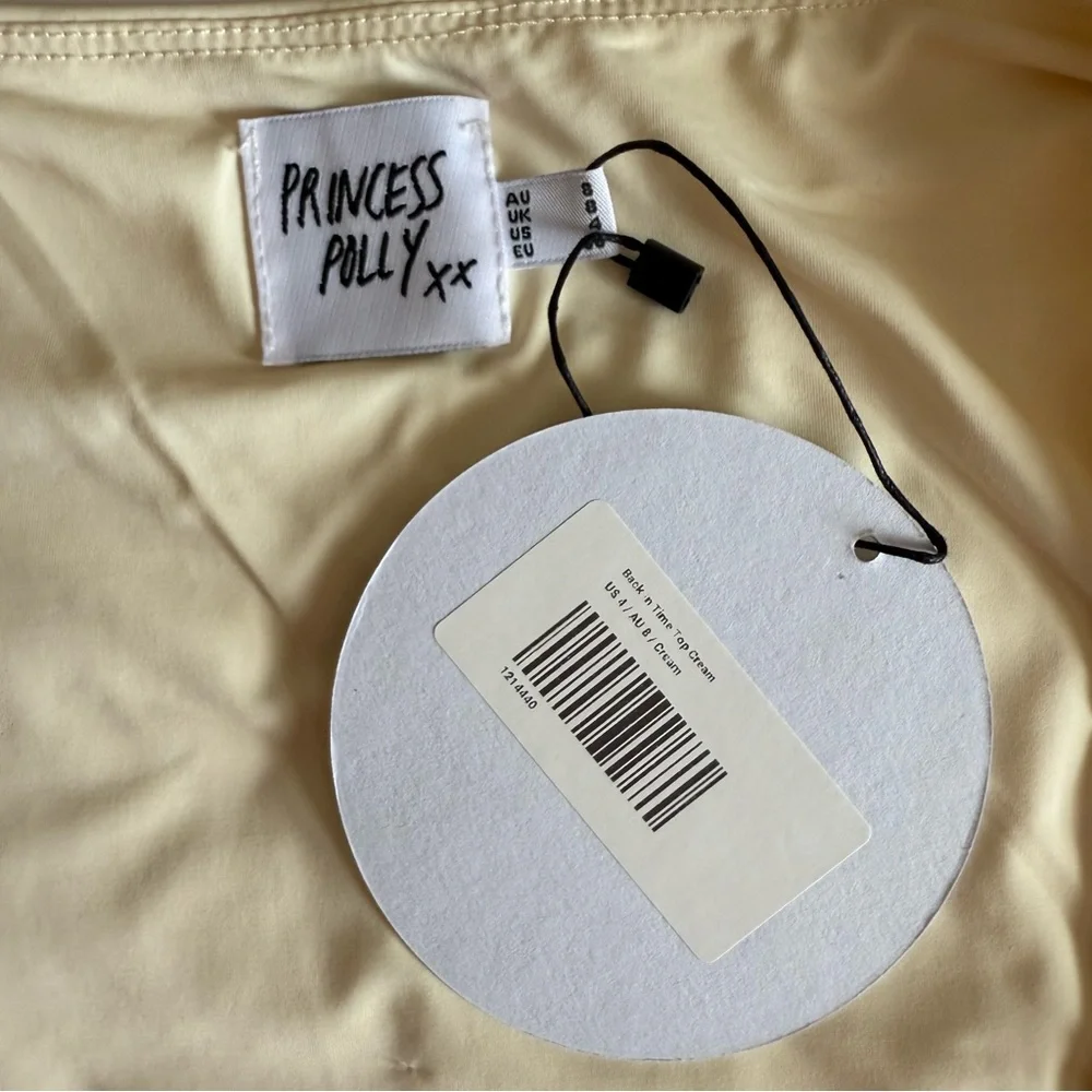 NWT Princess Polly Cream Tank Top - Picture 2 of 3
